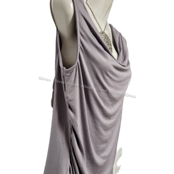 Grey Sleeveless Top Blouse, Cotton Tops Comfy Grey Top -Sizes  S  M  L  XL - NEW - Picture 3 of 13